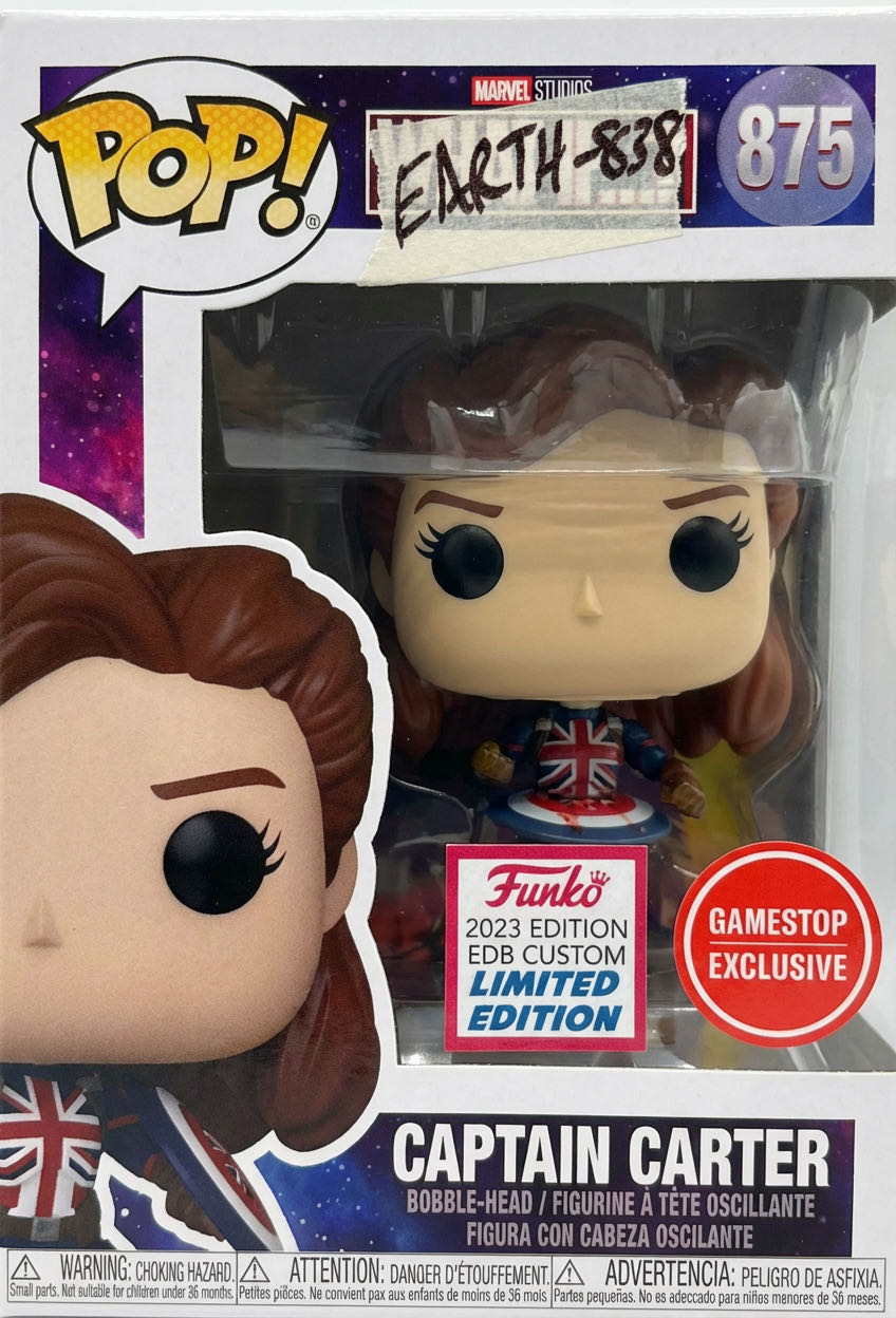 Customized Captain Carter Earth-838 Variant - What If...? vinyl figure collectible [Barcode 889698559676] - Main Image 4