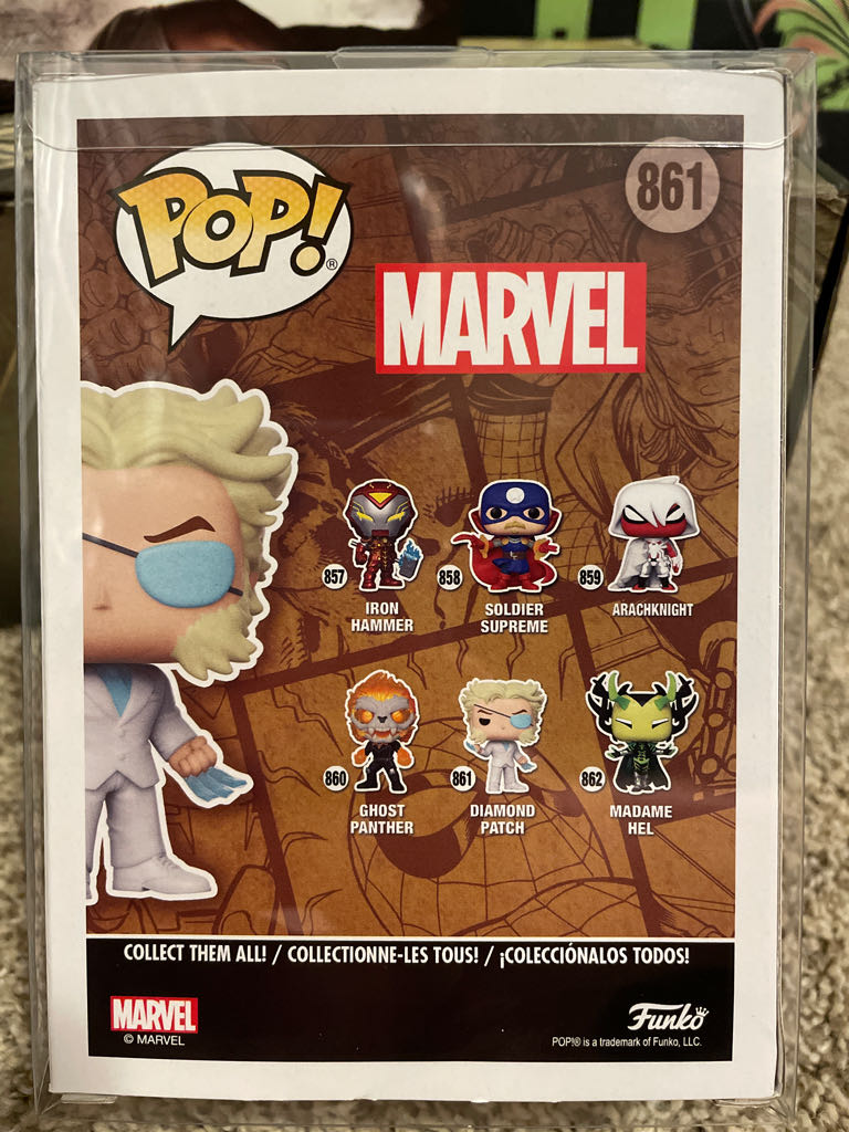 Diamond Patch - Marvel Universe vinyl figure collectible [Barcode 889698520096] - Main Image 2