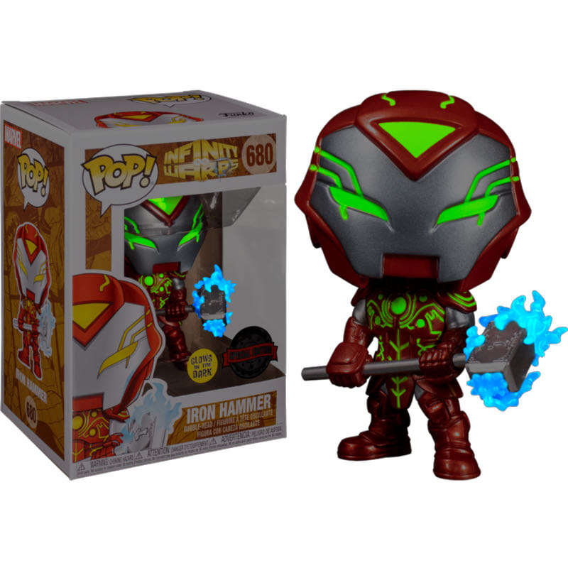 Iron Hammer (Glow in the Dark) $13-$19 - Infinity Warps vinyl figure collectible [Barcode 889698563390] - Main Image 3