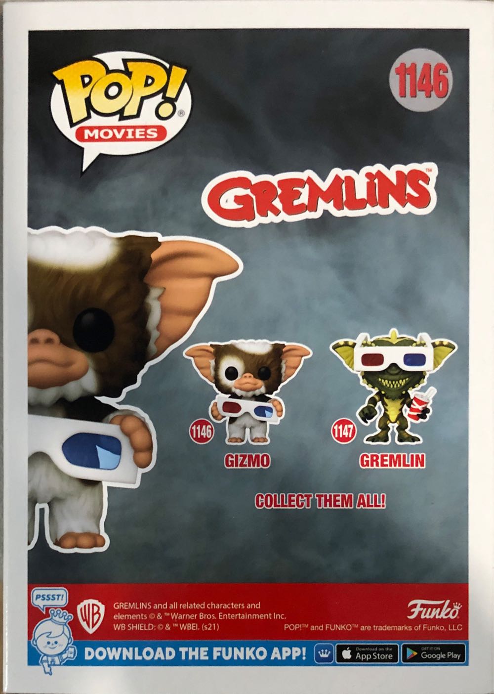 Gizmo - Gremlins vinyl figure collectible [Barcode 889698498883] - Main Image 2