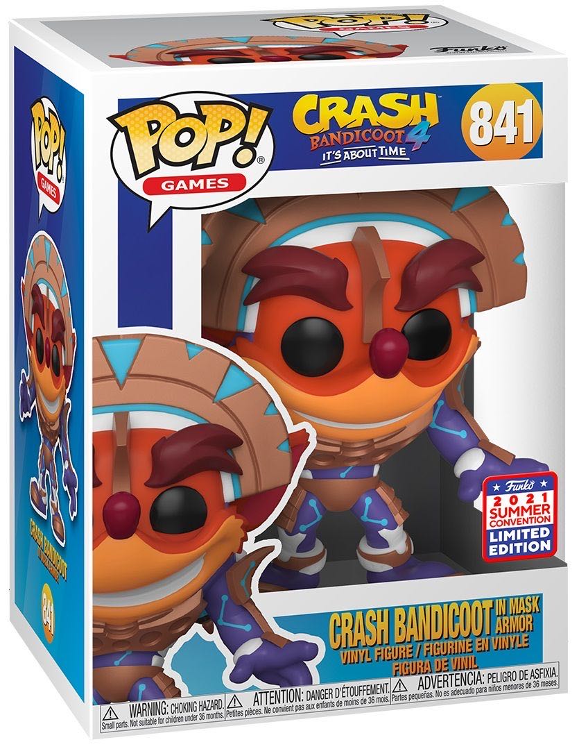 Crash Bandicoot (in Mask Armor) - Crash Bandicoot vinyl figure collectible [Barcode 889698559232] - Main Image 4