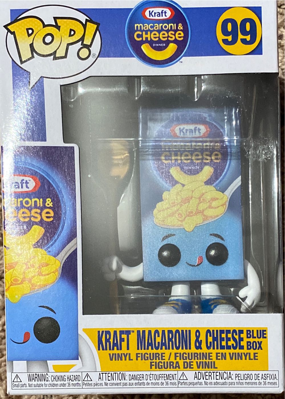 Kraft Macaroni & Cheese Blue Box - Ad Icons vinyl figure collectible [Barcode 889698557757] - Main Image 2