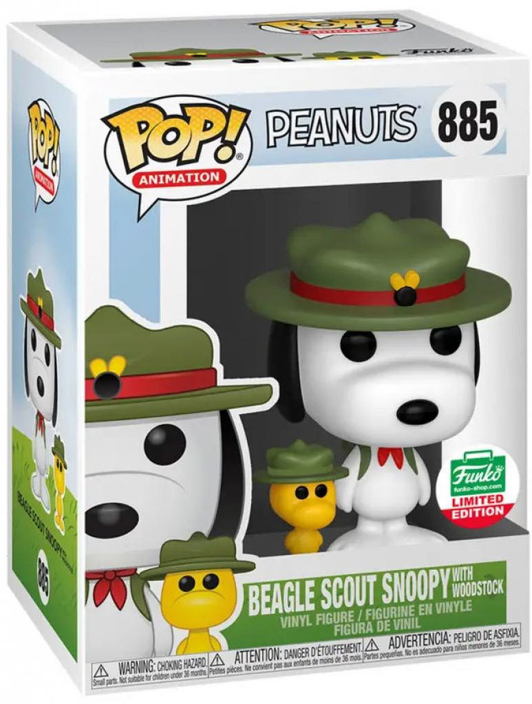 Peanuts: Snoopy Beagle Scout (with Woodstock) - Peanuts vinyl figure collectible [Barcode 889698527217] - Main Image 2