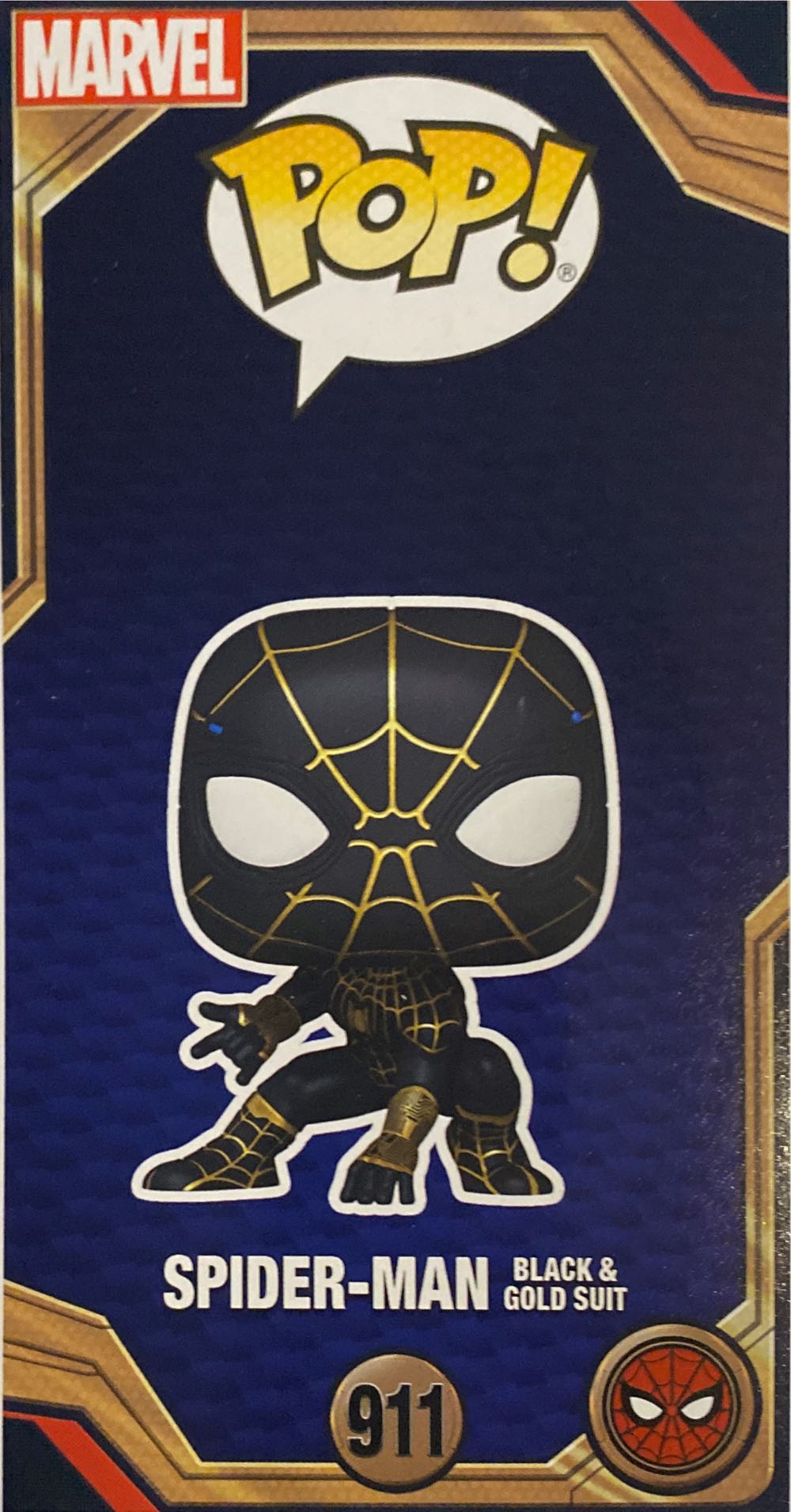 Spider-Man Black And Gold Suit #911 - Spider-Man vinyl figure collectible [Barcode 889698568272] - Main Image 3