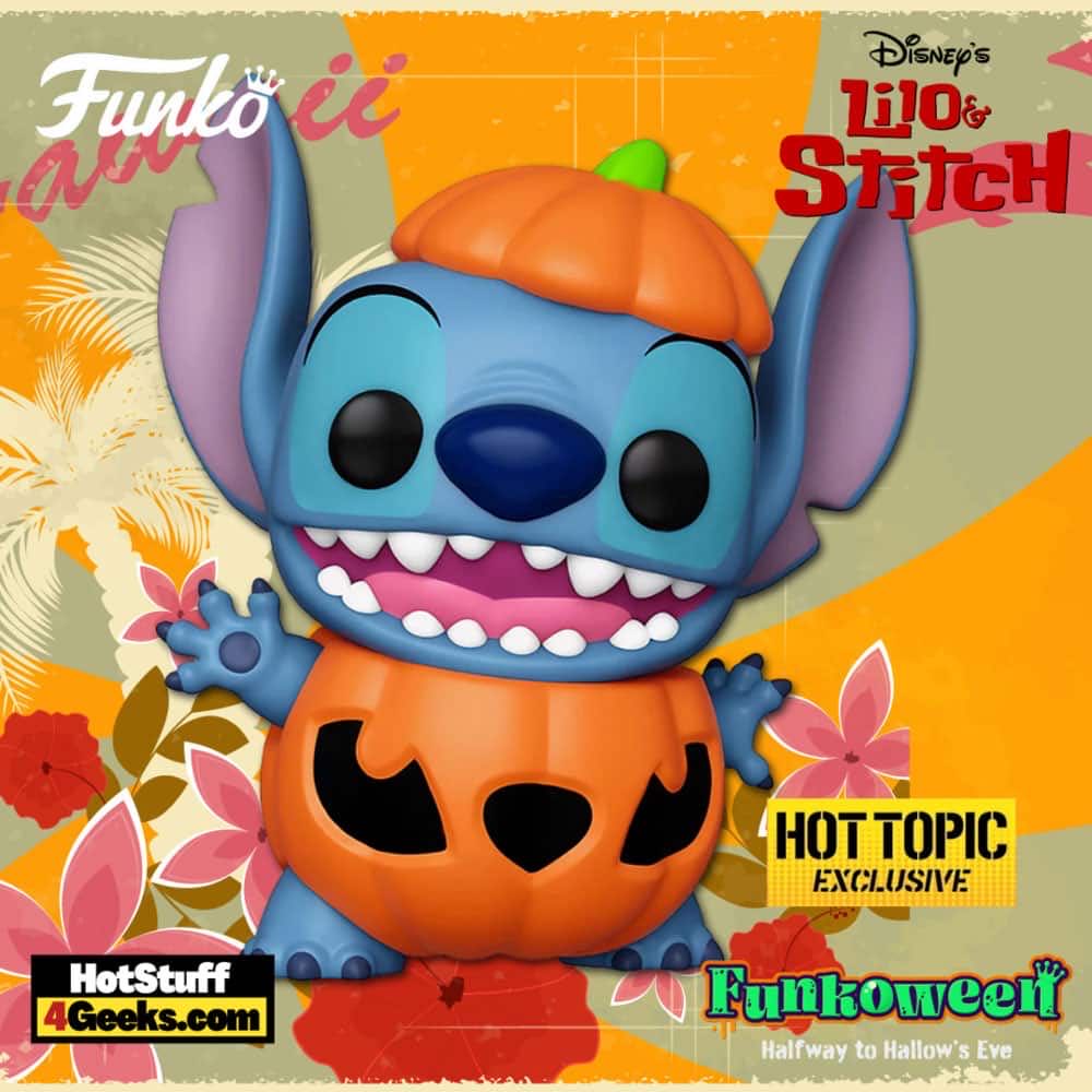 Stitch In Pumpkin - Disney vinyl figure collectible [Barcode 889698581844] - Main Image 3