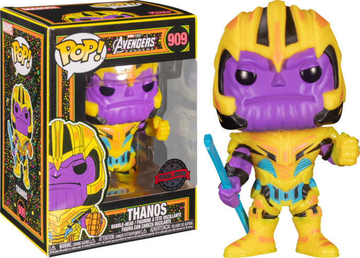 Funko Pop! Avengers Endgame: Thanos (Blacklight Edition) # 909 - Avengers: Endgame vinyl figure collectible [Barcode 889698579261] - Main Image 2