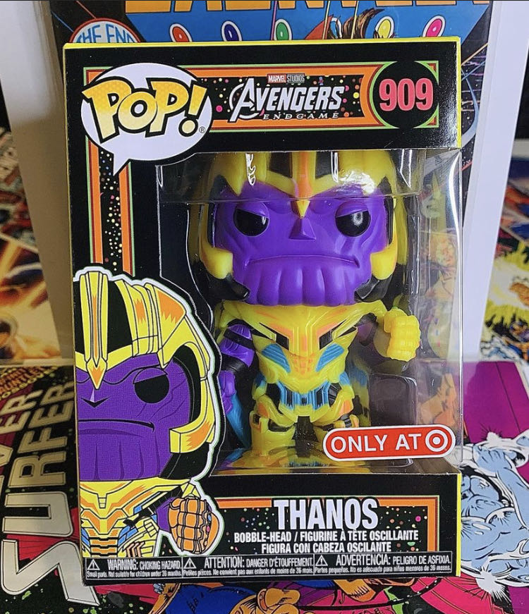 Funko Pop! Avengers Endgame: Thanos (Blacklight Edition) # 909 - Avengers: Endgame vinyl figure collectible [Barcode 889698579261] - Main Image 4