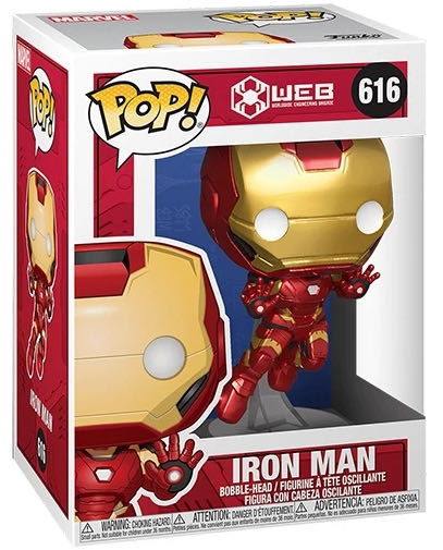Pop! WEB: Iron Man ***  vinyl figure collectible [Barcode 889698475556] - Main Image 2