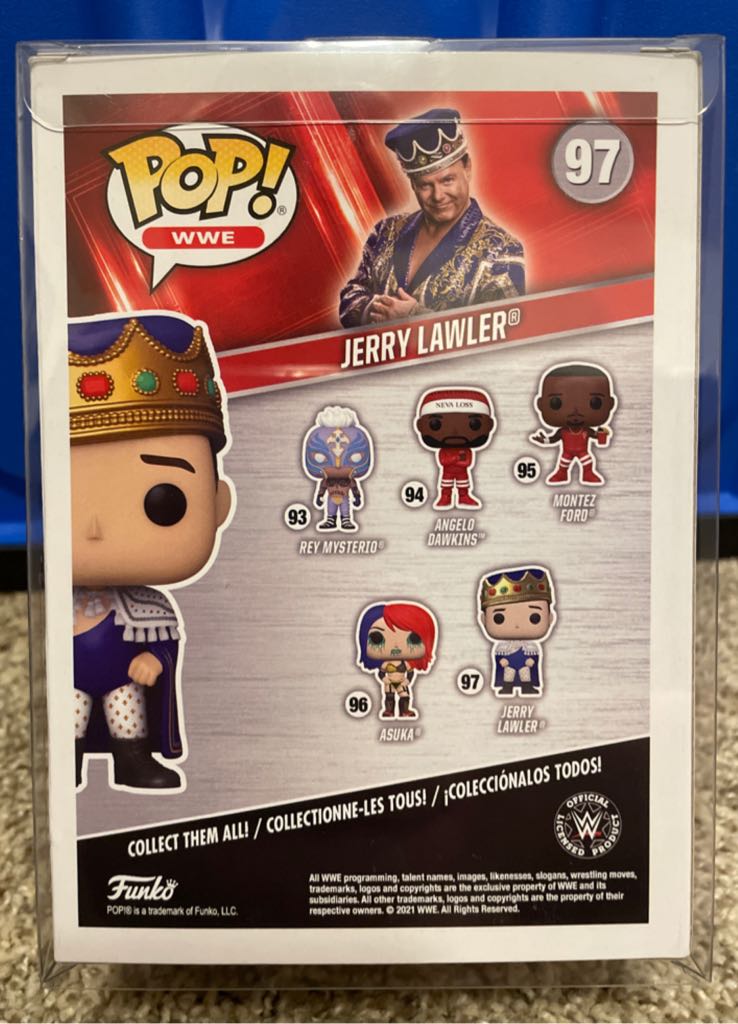 Jerry Lawler Signed - WWE vinyl figure collectible [Barcode 889698568074] - Main Image 2
