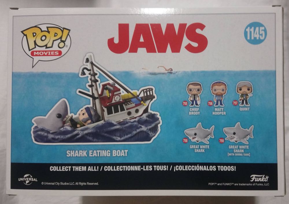 JAWS:  Shark Eating Boat (Pop Movie Moments) - Jaws vinyl figure collectible [Barcode 889698565622] - Main Image 4