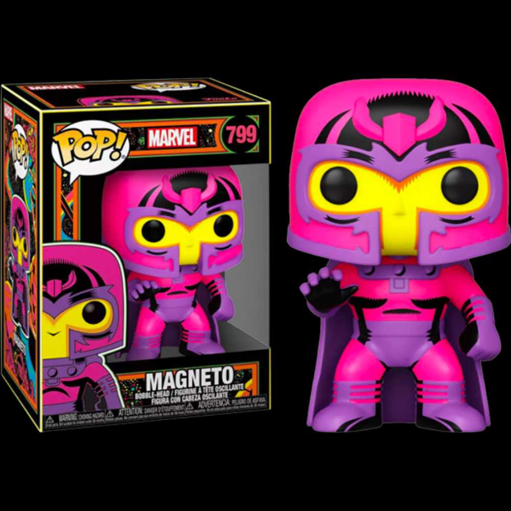 Magneto (Blacklight) $11-$13 - Marvel Universe vinyl figure collectible - Main Image 3