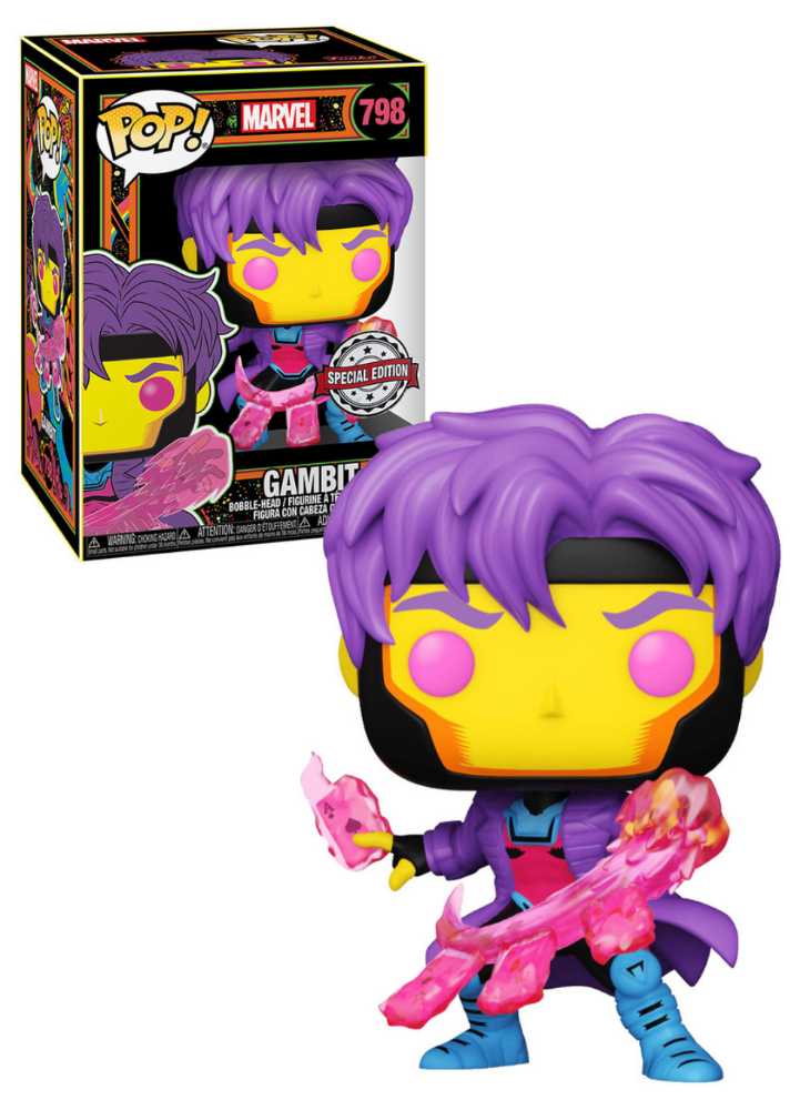 Gambit (Blacklight) $10-$18 - Marvel Universe vinyl figure collectible - Main Image 3
