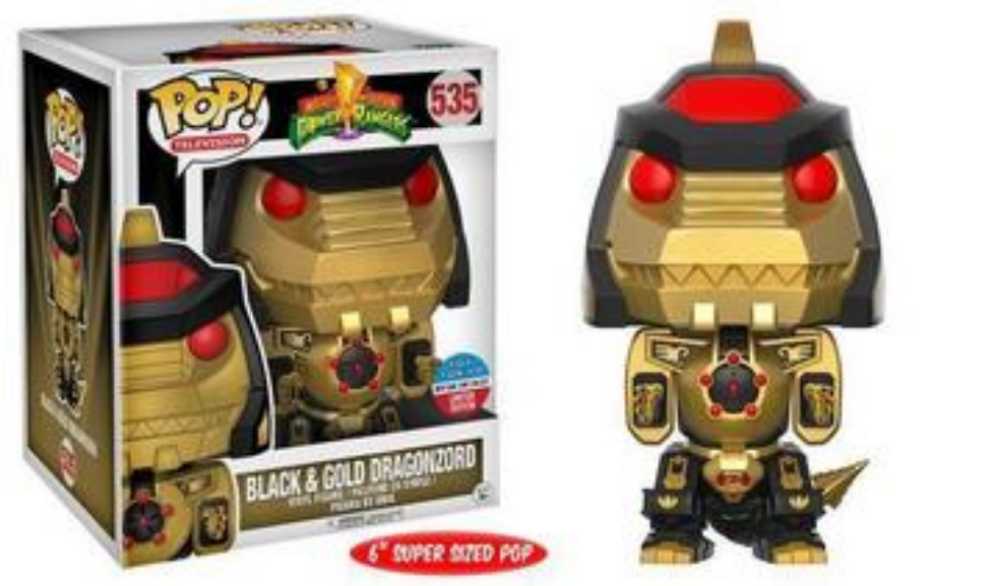 Mighty Morphin Power Rangers - DragonZord (Black & Gold) - Mighty Morphin Power Rangers vinyl figure collectible - Main Image 2