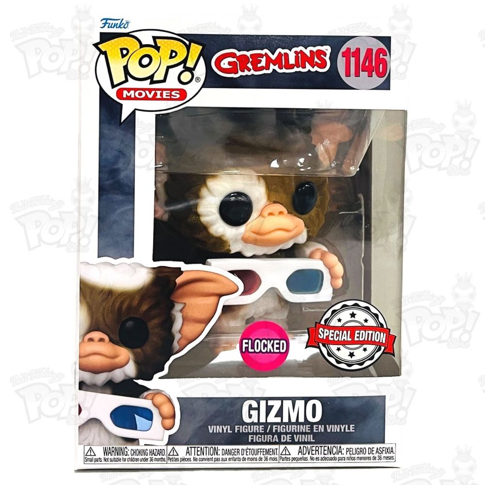 Gremlins: Gizmo, #1146 (Flocked) - Gremlins vinyl figure collectible [Barcode 889698579377] - Main Image 2