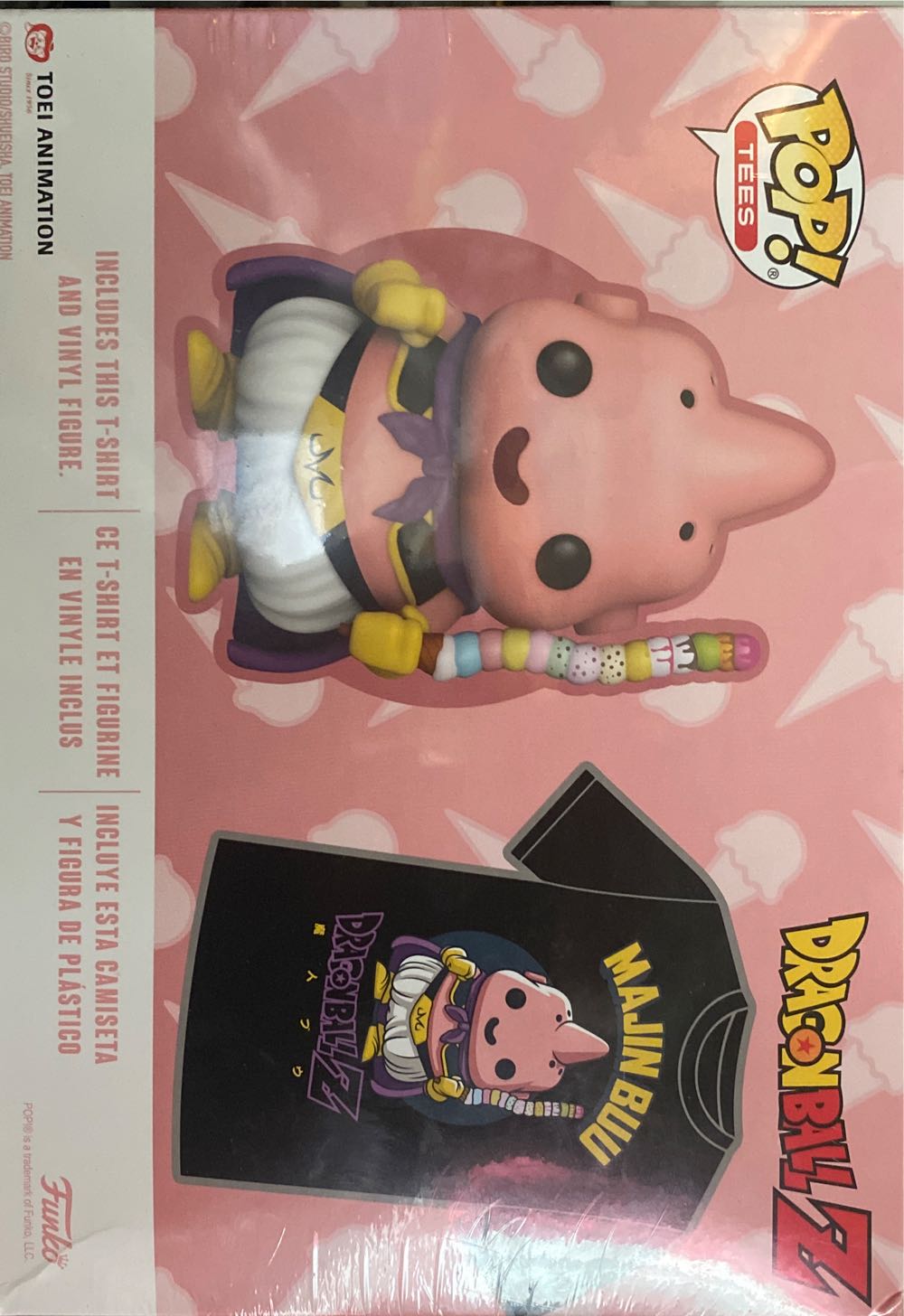 Funko POP! and Tee: Dragon Ball Z Majin Buu with Ice Cream Only at GameStop  vinyl figure collectible [Barcode 889698564205] - Main Image 2