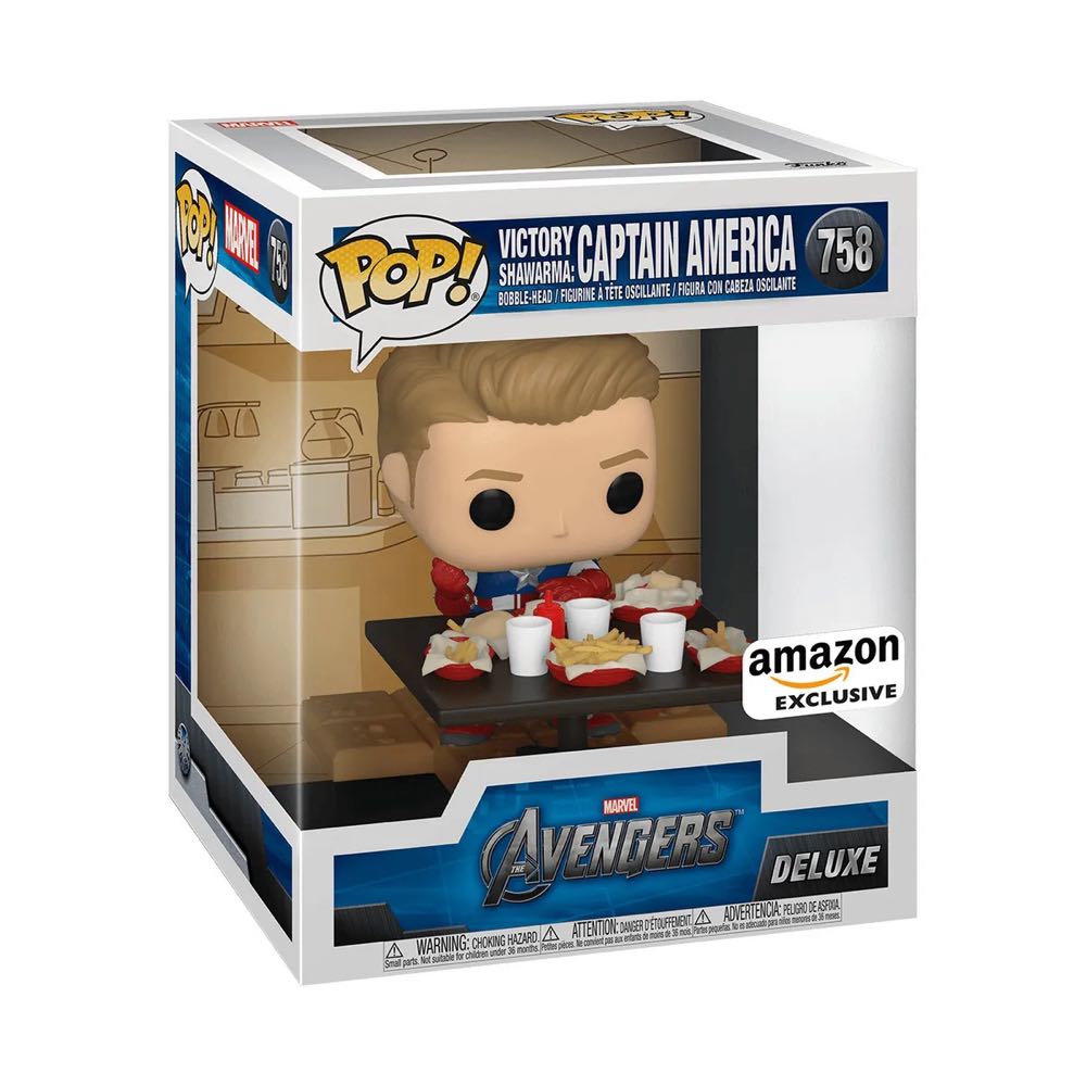Victory Shawarma: Captain America - Avengers vinyl figure collectible [Barcode 889698548977] - Main Image 2
