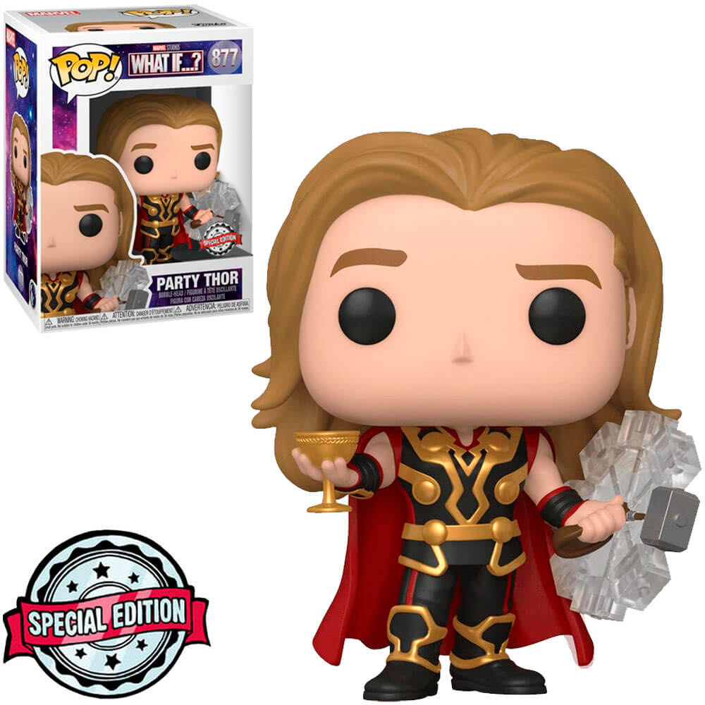Party Thor - What If...? vinyl figure collectible [Barcode 889698562409] - Main Image 4