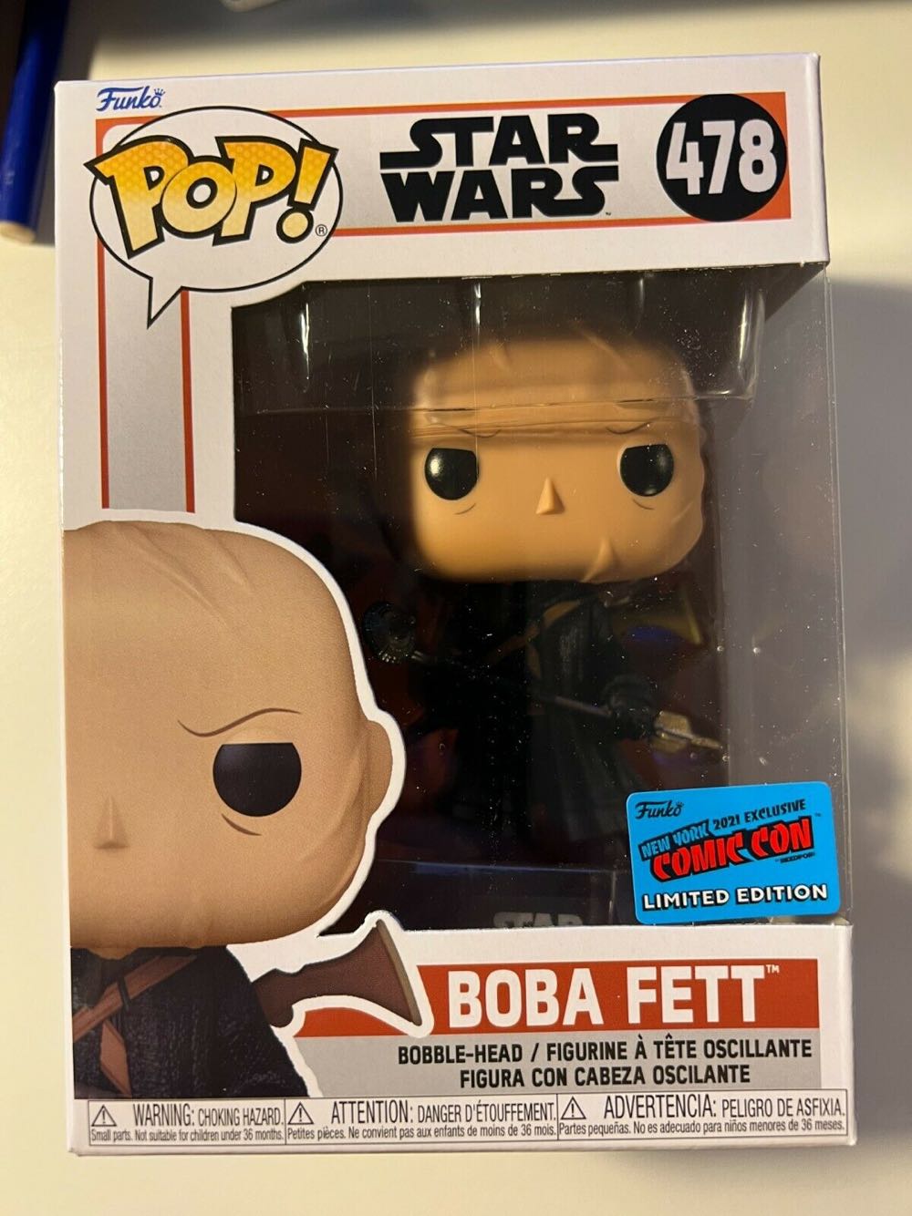 Boba Fett Nycc Exclusive #478 - Star Wars: The Mandalorian vinyl figure collectible [Barcode 889698559164] - Main Image 2