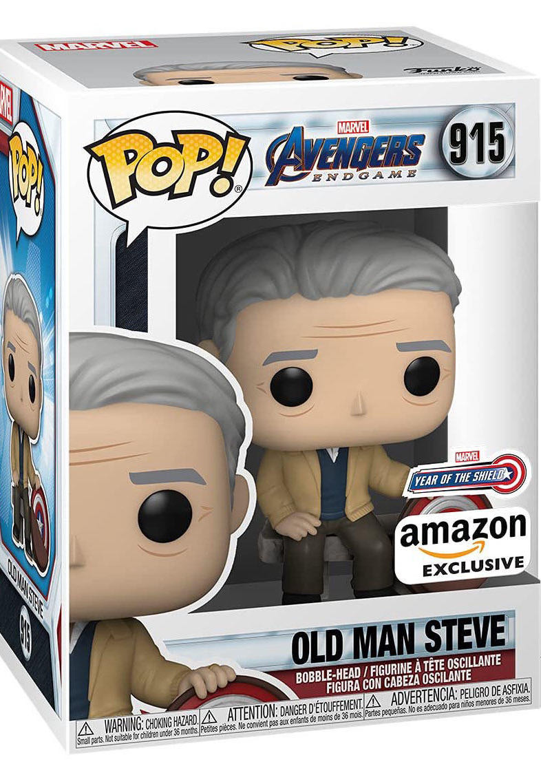 Captain America: Old Man Steve Rogers 915 Avengers Endgame! Amazon Exclusive - Avengers: Endgame vinyl figure collectible [Barcode 889698554817] - Main Image 2