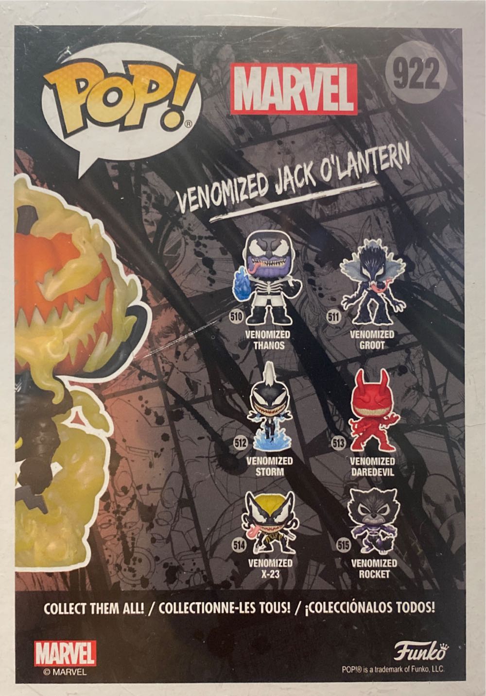 Venomized Jack O’Lantern - Venom vinyl figure collectible [Barcode 889698581851] - Main Image 4
