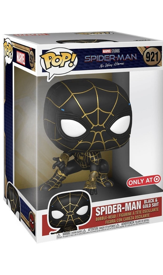 Spider-Man (Black & Gold Suit) Jumbo - Spider-Man vinyl figure collectible [Barcode 889698606608] - Main Image 3