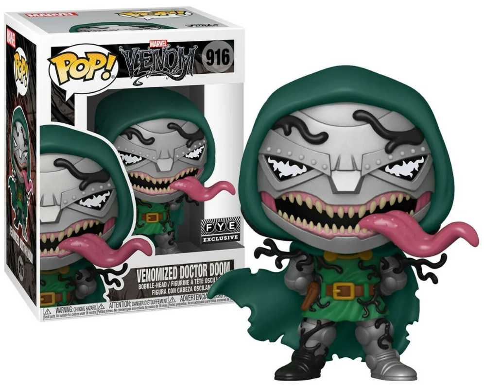 Venomized Doctor Doom - Venom vinyl figure collectible [Barcode 889698572736] - Main Image 2