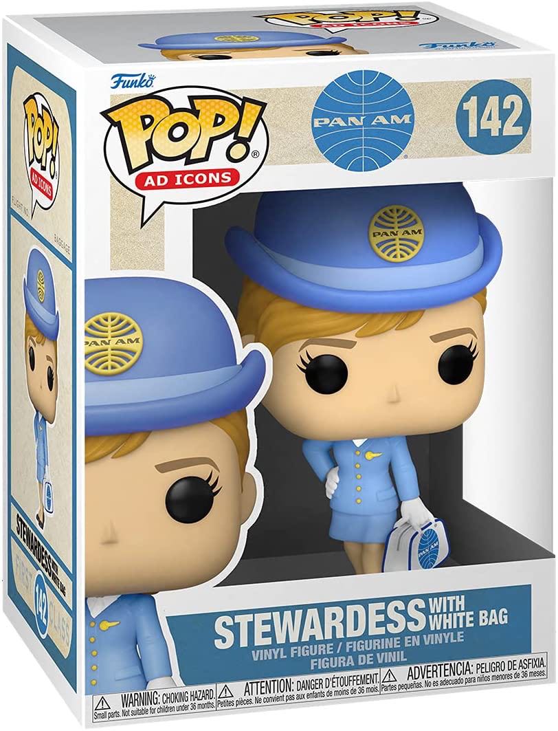 142 Stewardess with White Bag - Ad Icons vinyl figure collectible [Barcode 889698568166] - Main Image 2