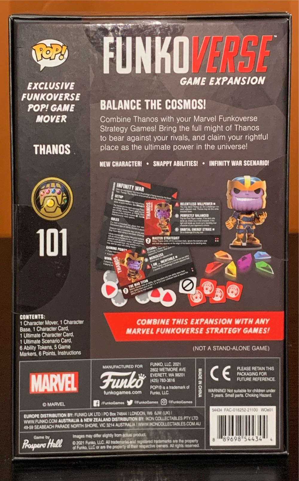 Marvel #101: Thanos - Marvel Universe vinyl figure collectible [Barcode 889698544344] - Main Image 3
