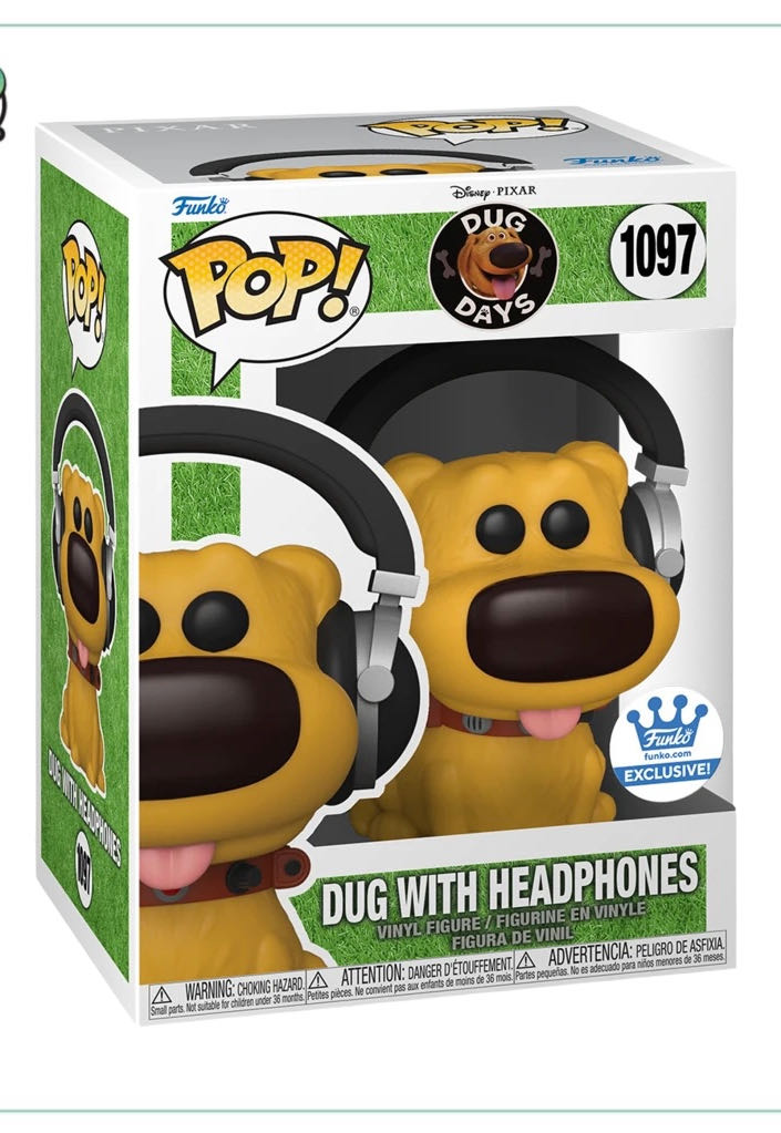 Dug With Headphones - Up vinyl figure collectible [Barcode 889698582162] - Main Image 4