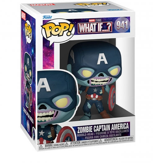 Zombie Captain America - Captain America vinyl figure collectible [Barcode 889698573757] - Main Image 2