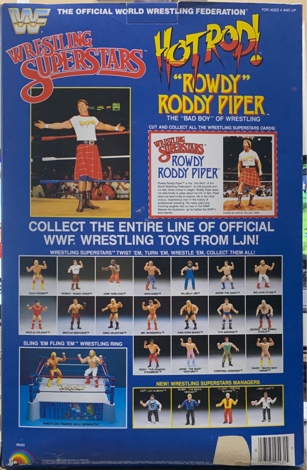 HotRod! ”Rowdy” Roddy Piper - WWE vinyl figure collectible [Barcode 023582054315] - Main Image 2