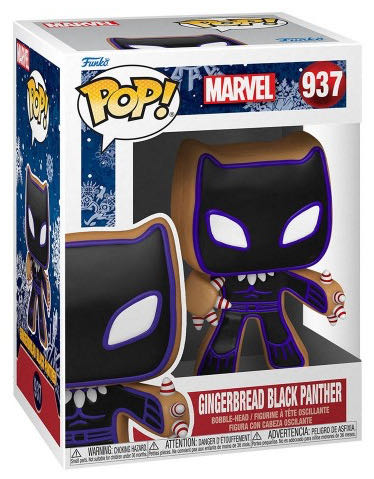 GingerBread Black Panther (Holiday), #937 - Marvel Universe vinyl figure collectible [Barcode 889698506625] - Main Image 2