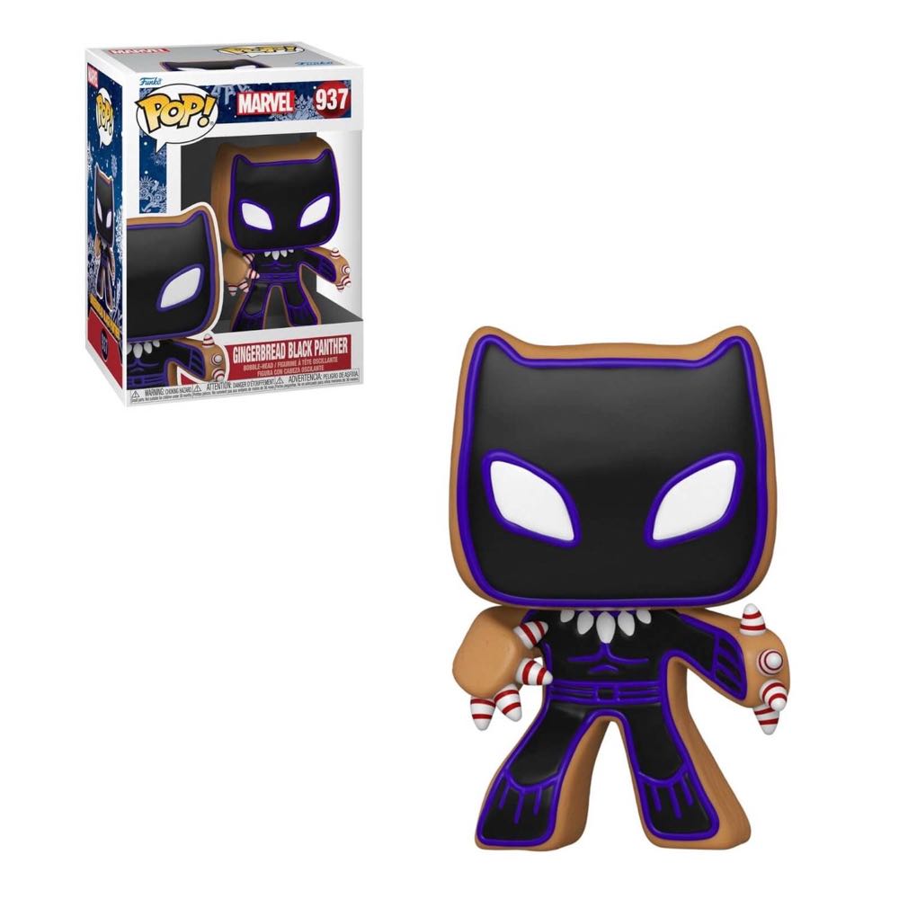 GingerBread Black Panther (Holiday), #937 - Marvel Universe vinyl figure collectible [Barcode 889698506625] - Main Image 3