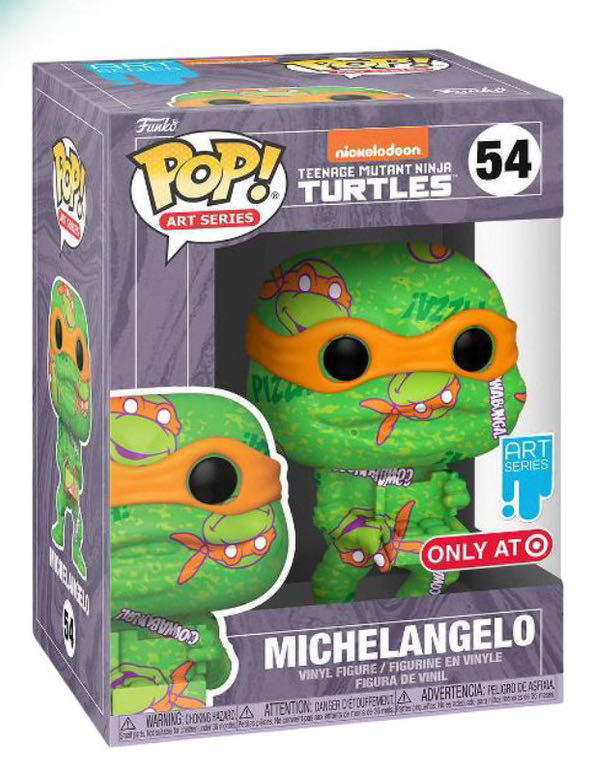 Michelangelo - 54  - Teenage Mutant Ninja Turtles - Art Series - Special Edition - Funko Pop Art Series - Teenage Mutant Ninja Turtles vinyl figure collectible [Barcode 889698579292] - Main Image 2