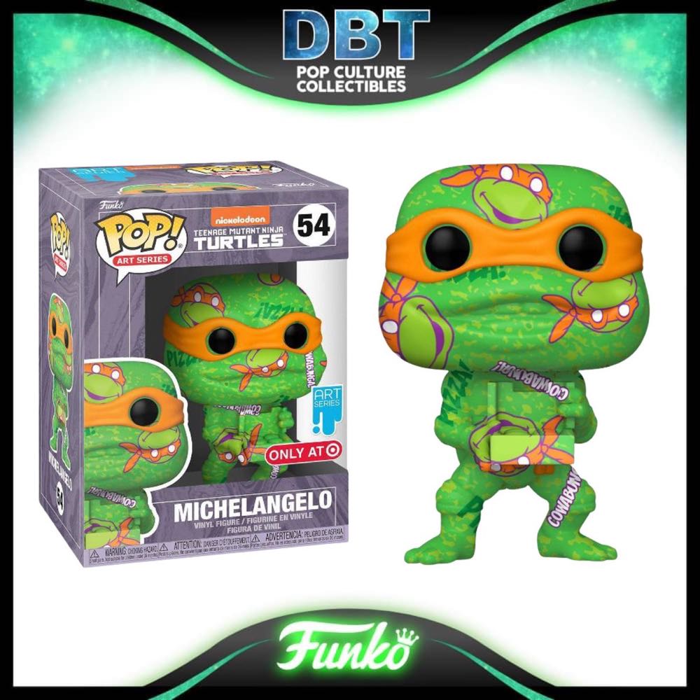 Michelangelo - 54  - Teenage Mutant Ninja Turtles - Art Series - Special Edition - Funko Pop Art Series - Teenage Mutant Ninja Turtles vinyl figure collectible [Barcode 889698579292] - Main Image 3