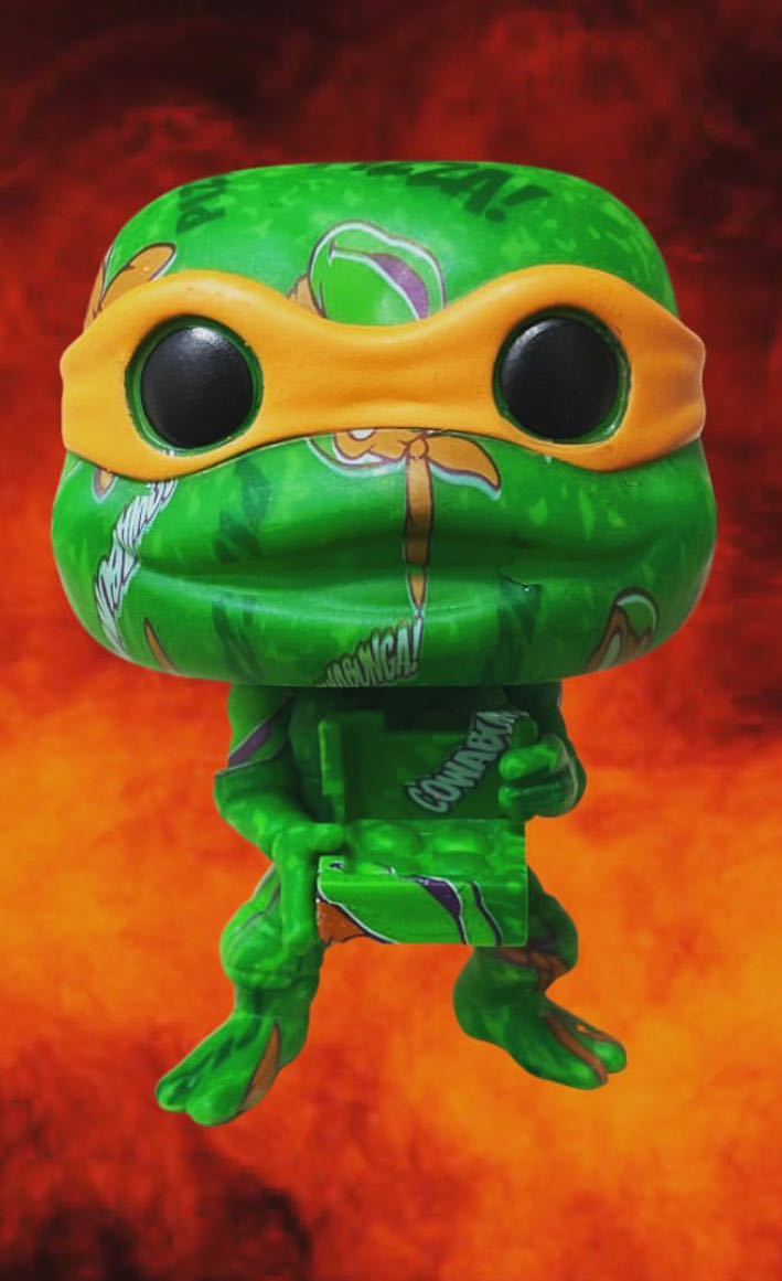 Michelangelo - 54  - Teenage Mutant Ninja Turtles - Art Series - Special Edition - Funko Pop Art Series - Teenage Mutant Ninja Turtles vinyl figure collectible [Barcode 889698579292] - Main Image 4