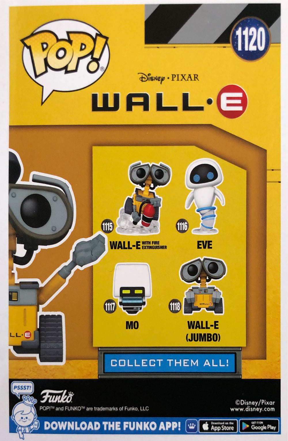 WALL-E (With Hubcap) - Wall-E vinyl figure collectible [Barcode 889698581424] - Main Image 2