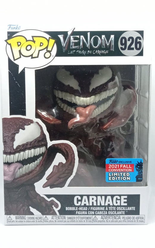 Funko Pop! Venom Let There Be Carnage: Carnage #926 - Venom vinyl figure collectible [Barcode 889698585989] - Main Image 2
