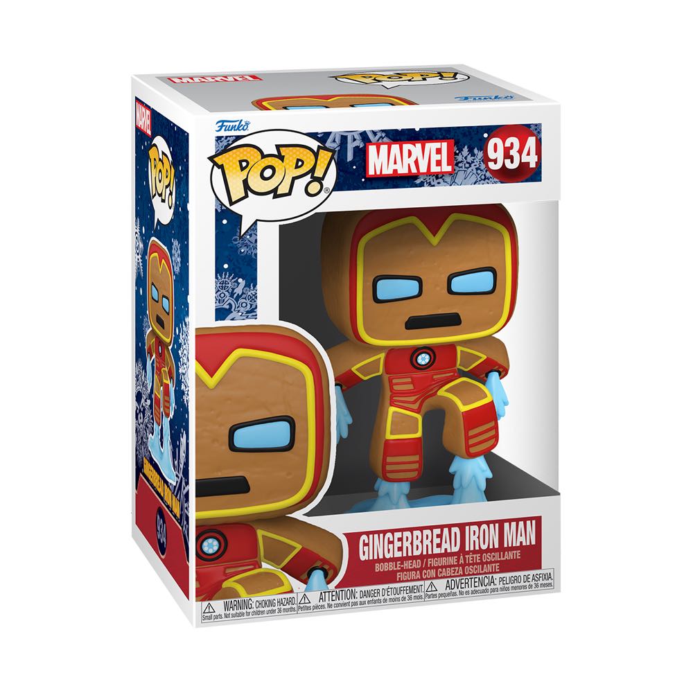 #934: Gingerbread Iron Man - Marvel Universe vinyl figure collectible [Barcode 889698506588] - Main Image 2