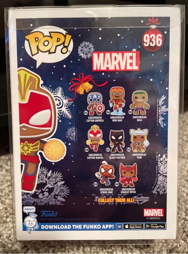 Gingerbread Captain Marvel - Captain Marvel vinyl figure collectible [Barcode 889698506618] - Main Image 2