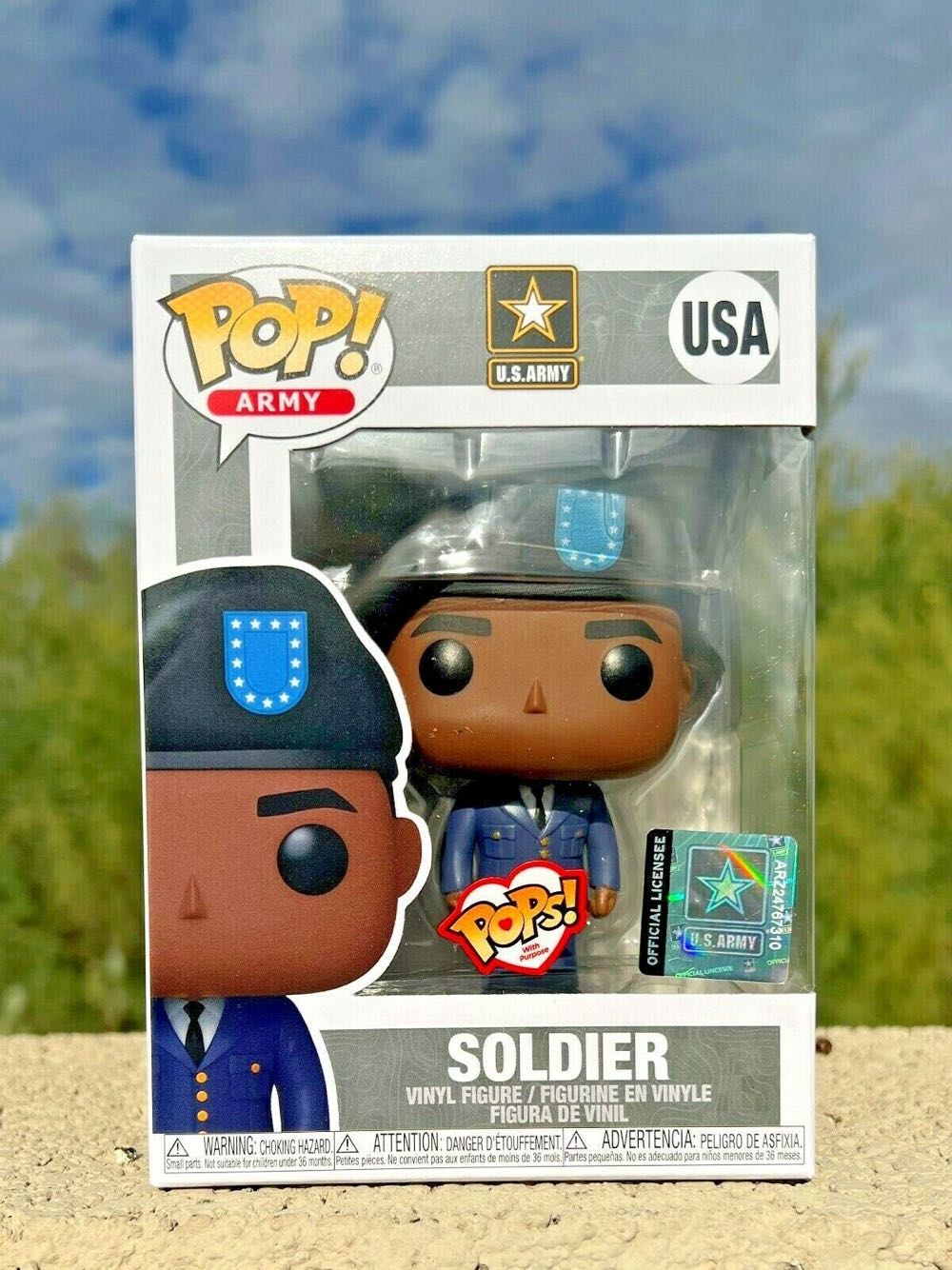 Funko Pop! Pops With Purpose Military: Army Male  vinyl figure collectible [Barcode 889698467322] - Main Image 3