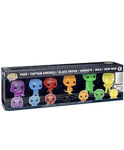 Funko Pop! Artist Series: Marvel Infinity Saga Avengers With Base 6 Pack Amazon Exclusive - Marvel Universe vinyl figure collectible [Barcode 889698576192] - Main Image 3