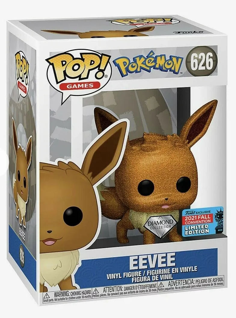 Eevee [Standing] Diamond - Pokémon vinyl figure collectible [Barcode 889698586313] - Main Image 2