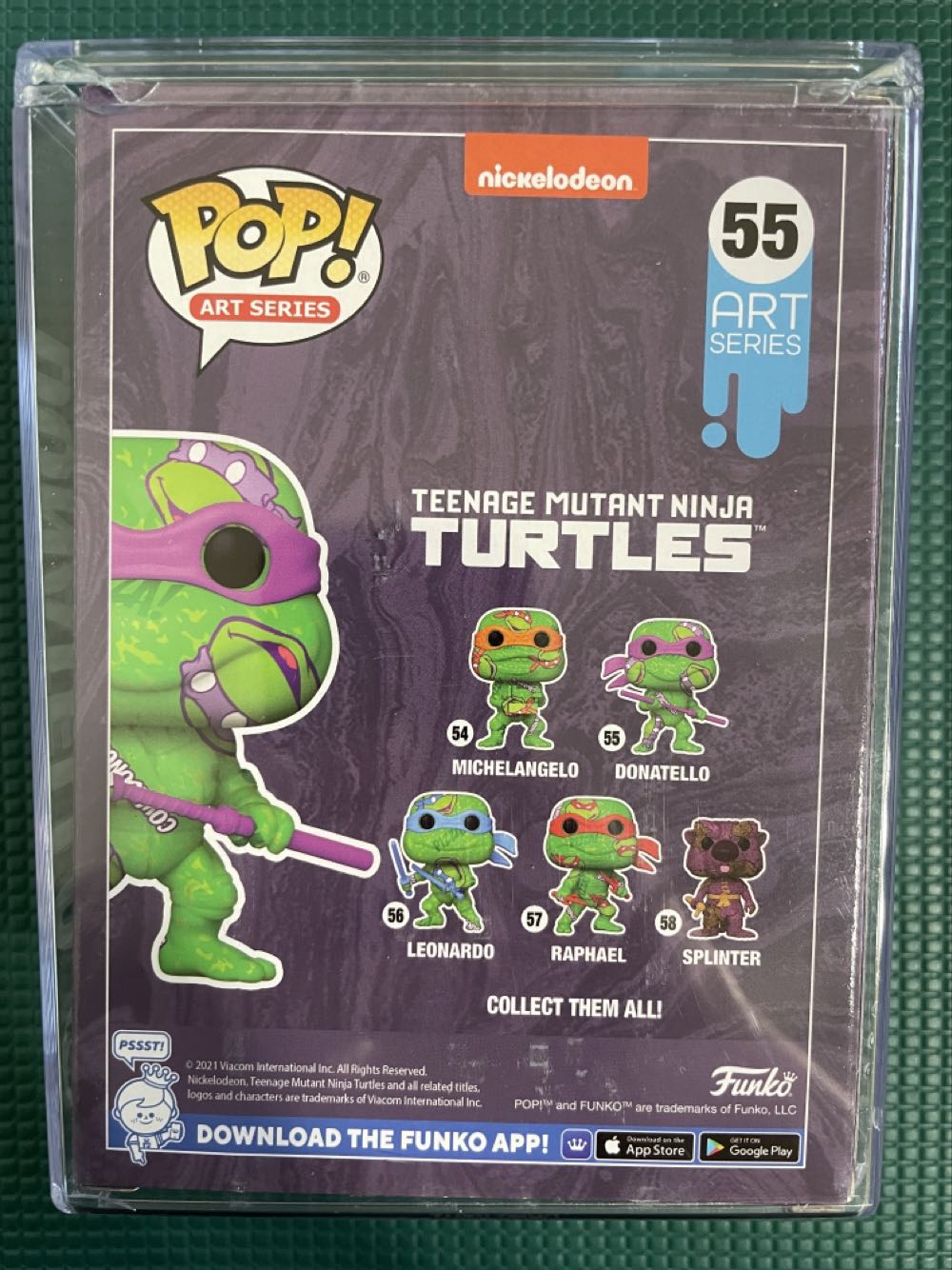 Donatello - 55  - Teenage Mutant Ninja Turtles - Art Series - Special Edition - Funko Pop Art Series - Teenage Mutant Ninja Turtles vinyl figure collectible [Barcode 889698587501] - Main Image 4