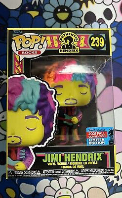 Jimi Hendrix #239 Jimi Hendrix 239 Blacklight Fall Convention Pop Rocks - Jimi Hendrix vinyl figure collectible [Barcode 889698585576] - Main Image 3