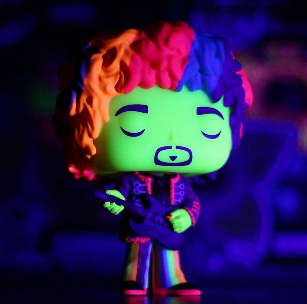 Jimi Hendrix #239 Jimi Hendrix 239 Blacklight Fall Convention Pop Rocks - Jimi Hendrix vinyl figure collectible [Barcode 889698585576] - Main Image 4