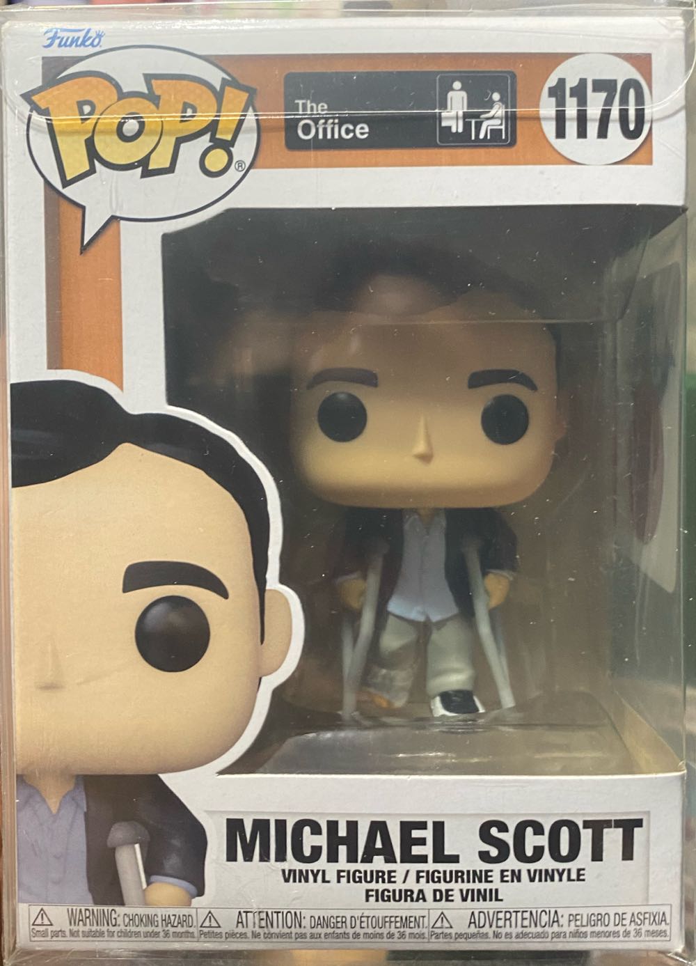 Michael Scott (Crutches) - Funko vinyl figure collectible [Barcode 889698573962] - Main Image 3