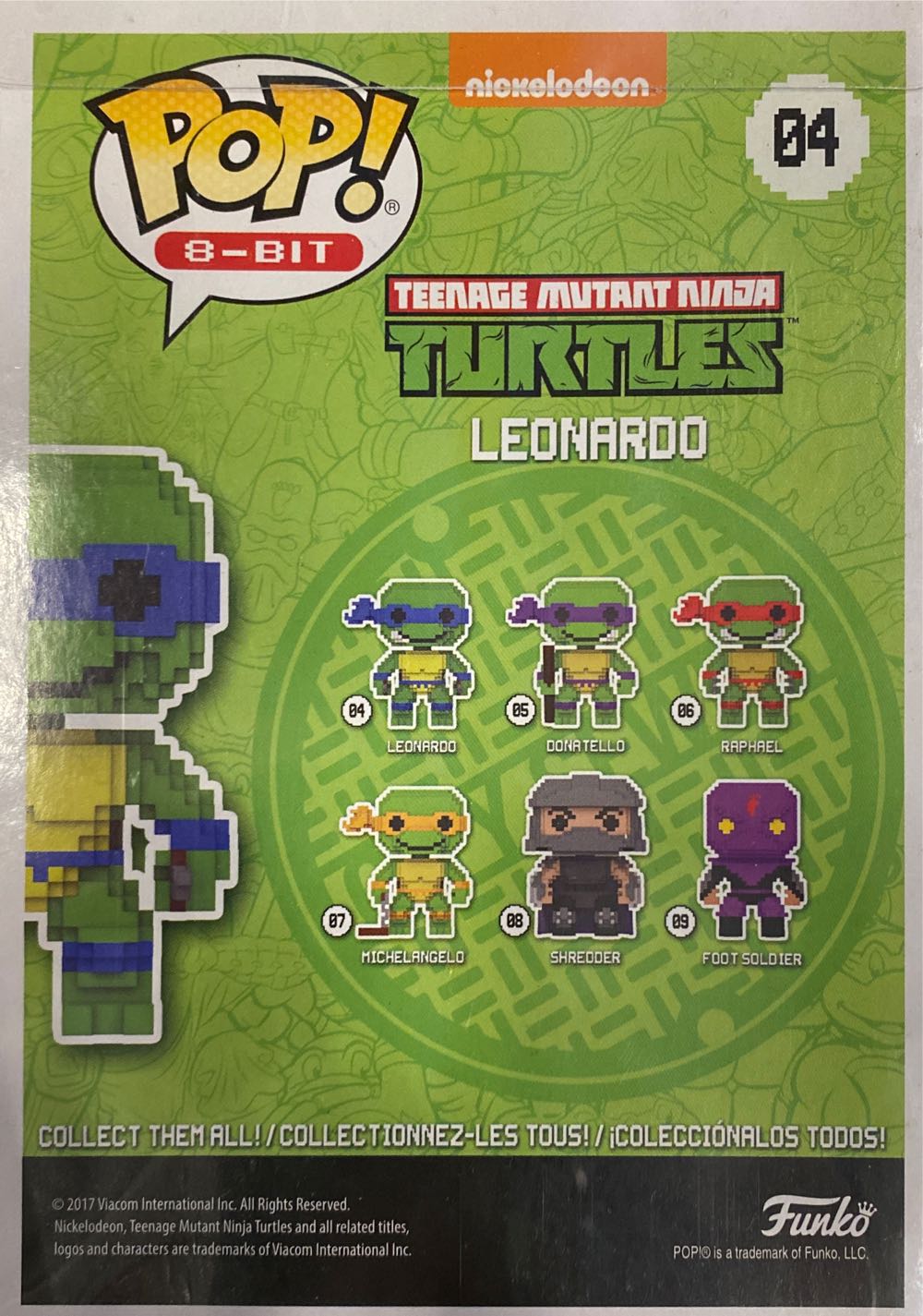 LEONARDO 8-BIT - Teenage Mutant Ninja Turtles vinyl figure collectible [Barcode 889698250283] - Main Image 2