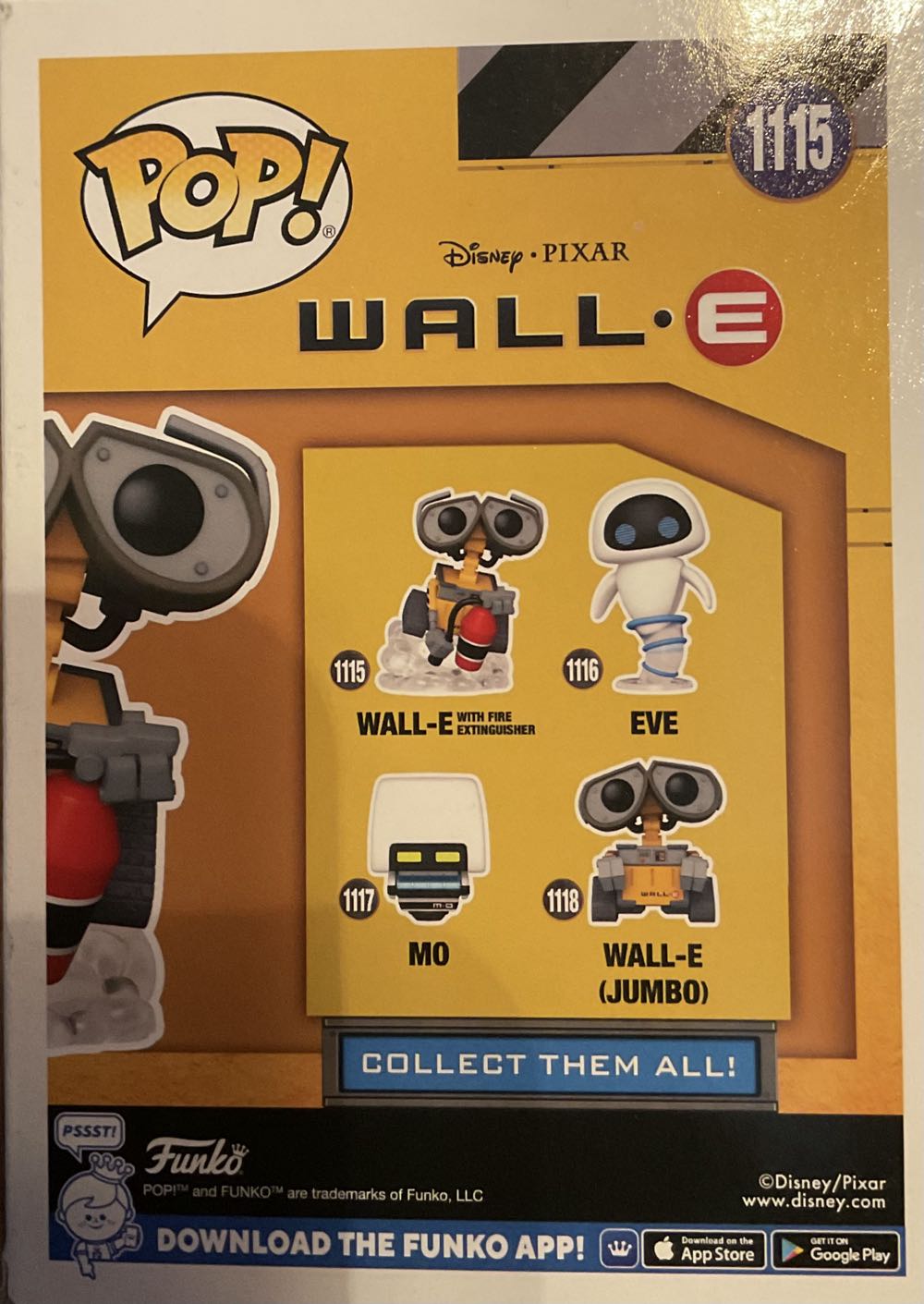 Wall-E With Fire Extinguisher - Wall-E vinyl figure collectible [Barcode 889698585583] - Main Image 3