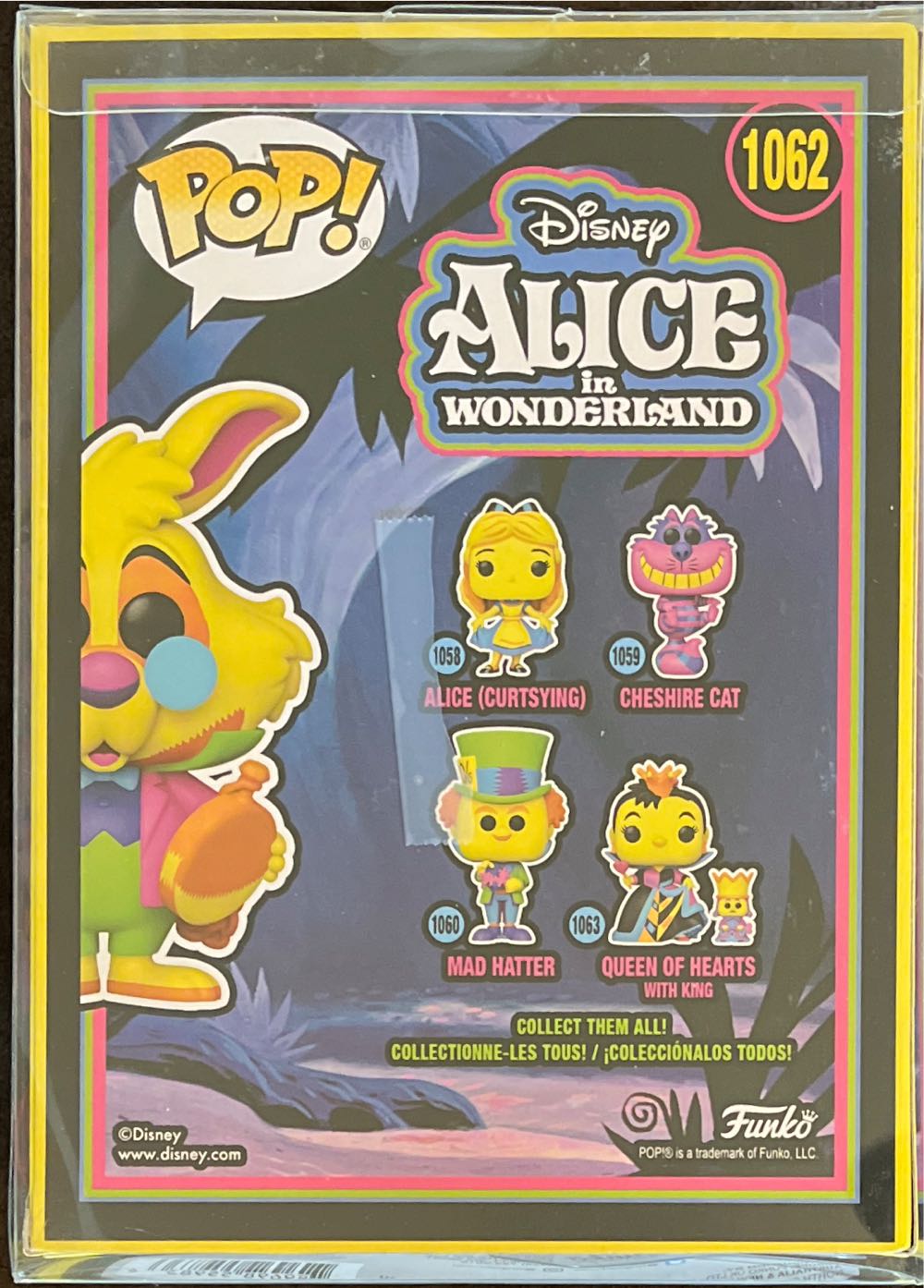White Rabbit (Black Light) - Alice in Wonderland vinyl figure collectible [Barcode 889698559836] - Main Image 3